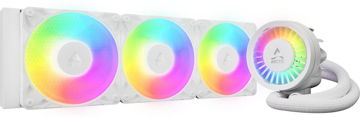 ARCTIC Liquid Freezer III Pro 360 A-RGB (White) - Multikompatibler All-in-One CPU-Wasserkühler mit A-RGB, All-in-One-Flüssigkeitskühler, 12 cm, 131 m³/h, Weiß