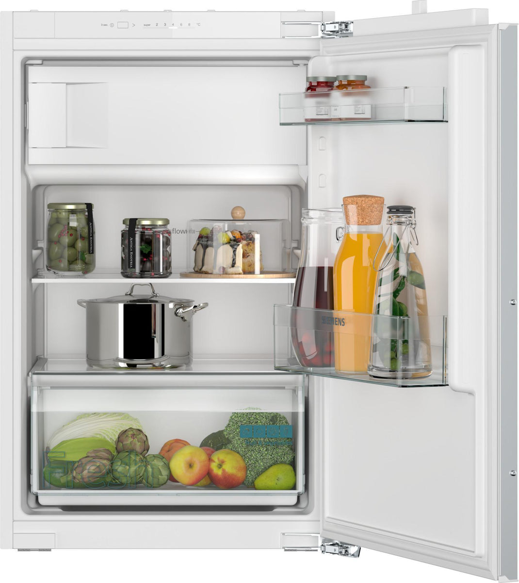 Siemens iQ100 KI22L2FE1, 119 l, Integriert, E, 35 dB, SN-ST, 3 kg/24h