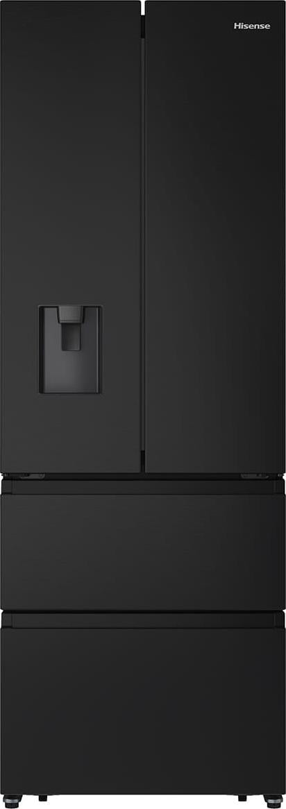 Hisense Hi5 Freistehend French Door Kühlschrank, Schwarz, 485 l, Freistehend, French door, Schwarz, Touchsteuerung, LED, Innen