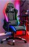 X Rocker 2023028, PC-Gamingstuhl, 100 kg, Gepolsterter Sitz, Gepolsterte Rückenlehne, Schwarz, Schwarz