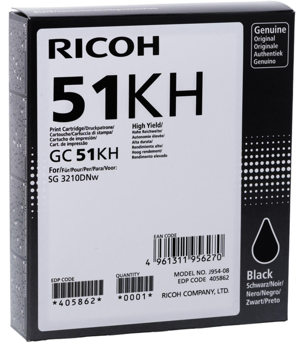 Ricoh 405862, Hohe (XL-) Ausbeute, Schwarz, 1 Stück(e), 2900 Seiten, Einzelpackung