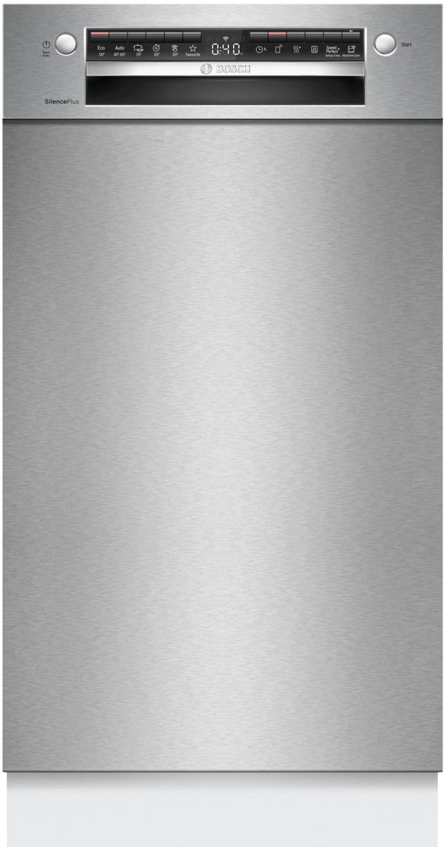 Bosch Serie 4 SPU4HMS13E, Unterbau, Single (45 cm breit), Edelstahl, Edelstahl, Tasten, 1,75 m