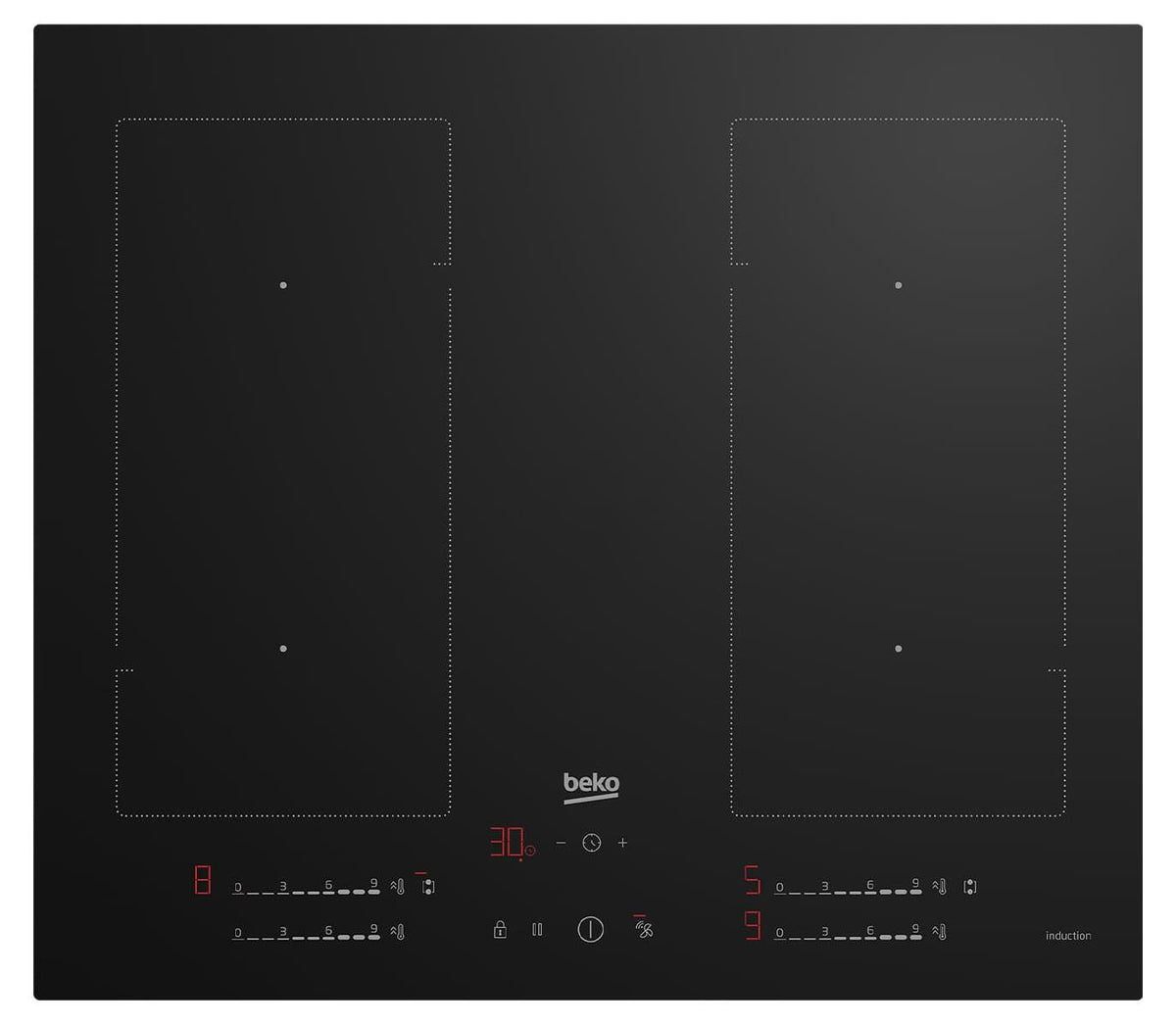Beko HII64725UF2T Induktionskochfeld autark
