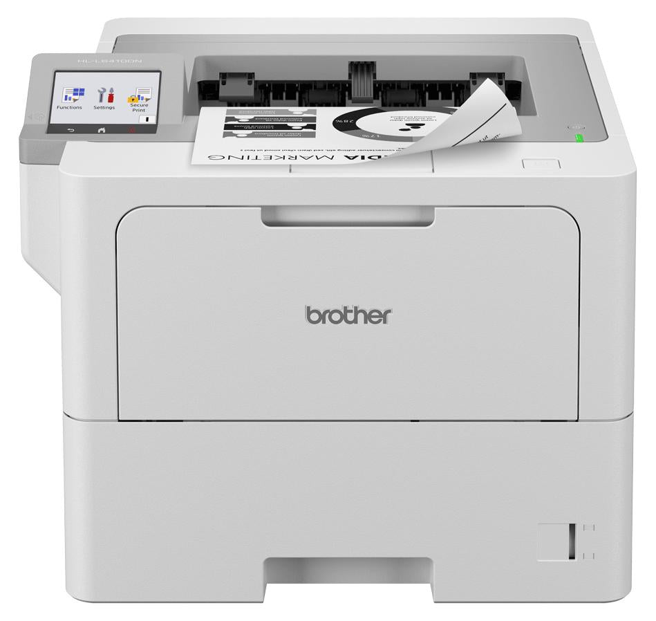 Brother HL-L6410DN, Laser, 1200 x 1200 DPI, A4, 50 Seiten pro Minute, Doppelseitiger Druck, Weiß