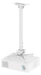 Neomounts CL25-550WH1 Beamer Deckenhalterung - H 74,5-114,5 cm - einfache Installation - volle Bewegung, Zimmerdecke, 35 kg, Weiß, Stahl, 745 - 1145 mm, -8 - 8°