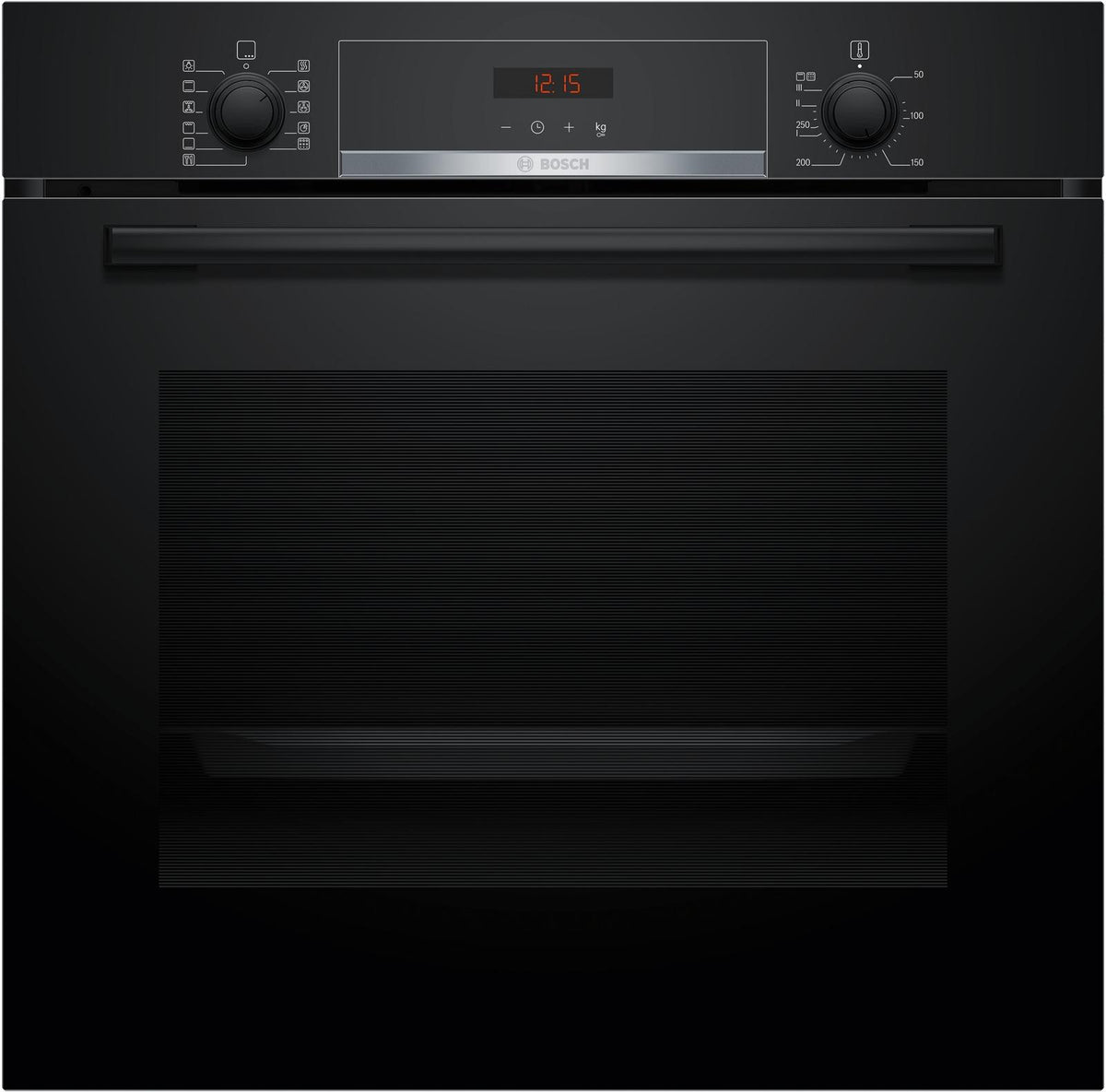 Bosch Serie 4 HBA574BB3, Medium, Elektrischer Ofen, 71 l, 3600 W, 71 l, Lüfterbetrieben