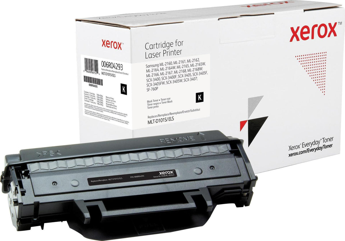 Everyday™ Schwarz Toner von , kompatibel mit Samsung MLT-D101S, Standardkapazität, 1500 Seiten, Schwarz, 1 Stück(e)