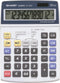 Sharp EL2125C, Desktop, Finanzrechner, 12 Ziffern, 1 Zeilen, Batterie/Solar, Schwarz, Blau, Grau