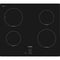 Bosch Serie 2 PUG611AA5E, Schwarz, Integriert, 60 cm, Zonen-Induktionskochfeld, Glaskeramik, 4 Zone(n)