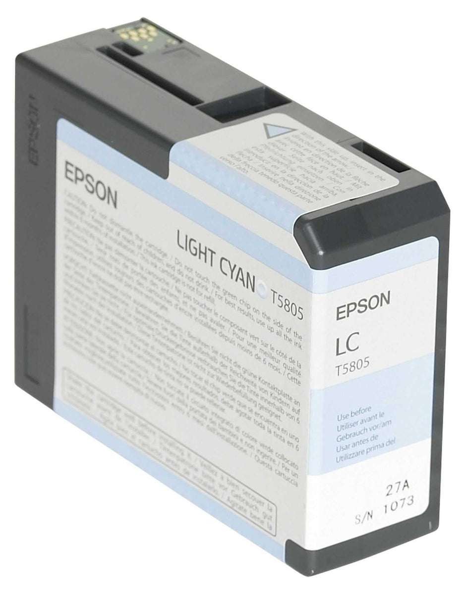 Epson Singlepack Light Cyan T580500, Cyan, Tinte auf Pigmentbasis, 80 ml, 1 Stück(e), Einzelpackung