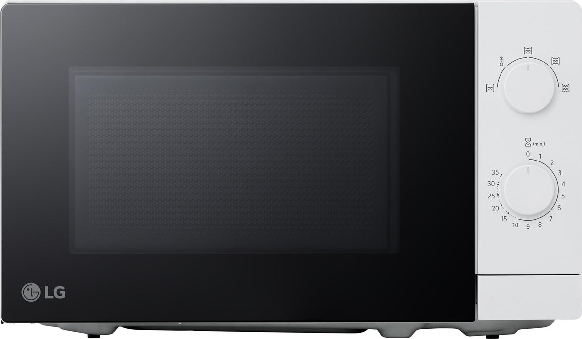 LG MS2082H, Arbeitsplatte, Solo-Mikrowelle, 20 l, 700 W, Drehregler, Weiß