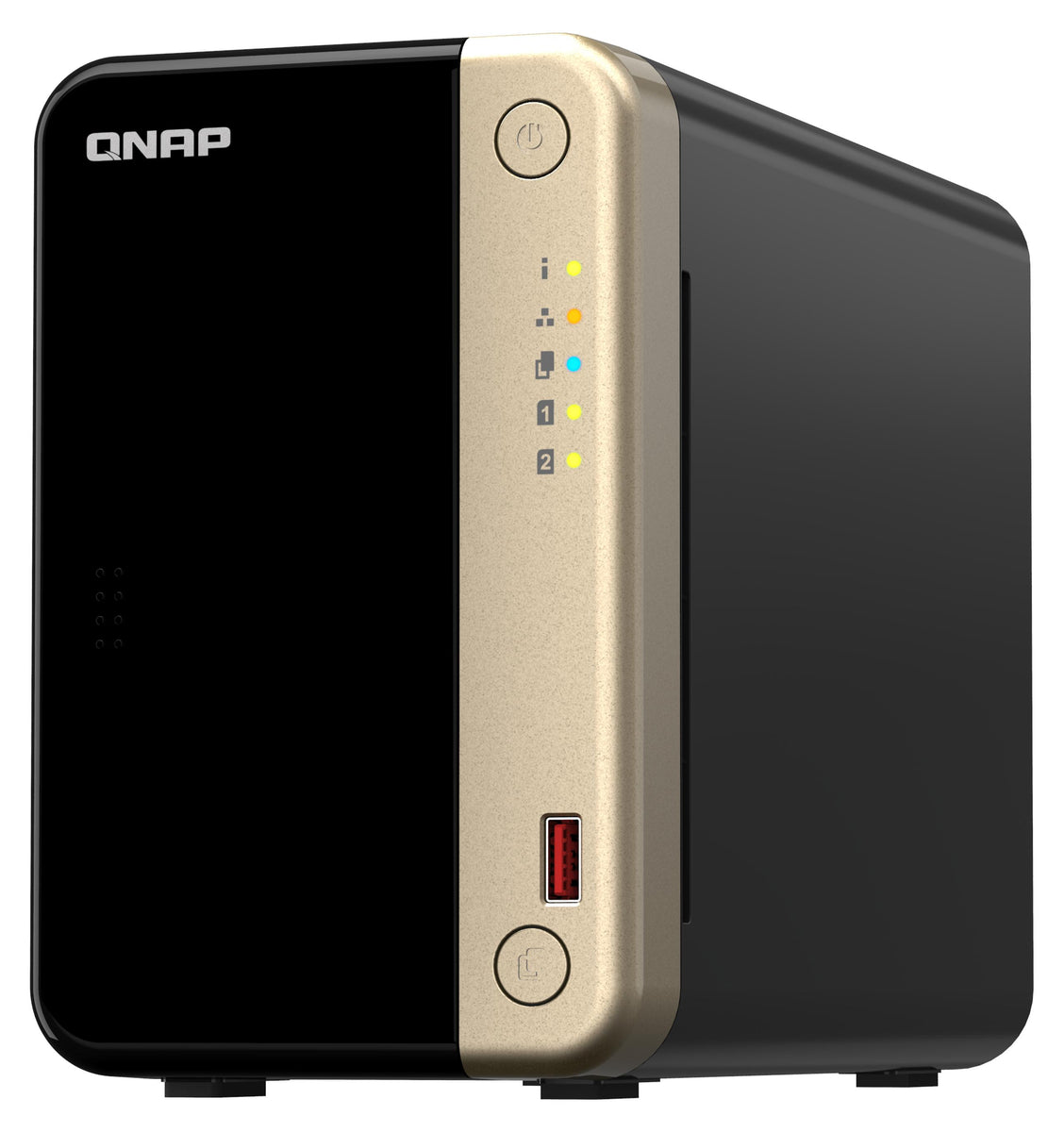 QNAP TS-264, NAS, Tower, Intel® Celeron®, N5095, 8 GB, 0 TB