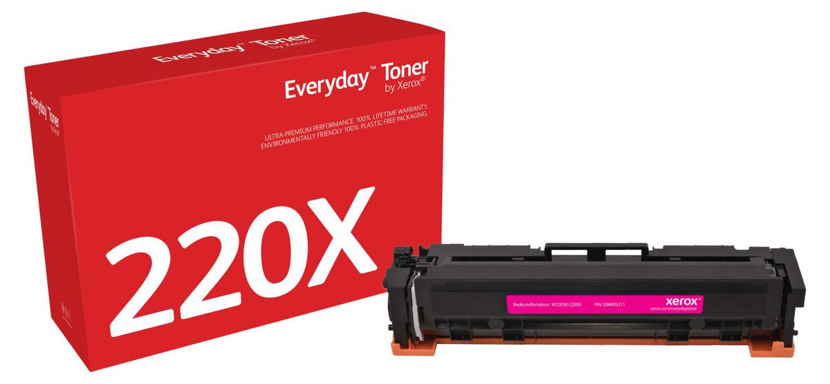 Everyday™ Magenta Tonermodul von kompatibel mit HP 220X (W2203X), Hohe Kapazität, 5500 Seiten, Magenta