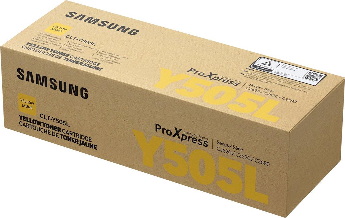 Samsung CLT-Y505L Gelb Original Tonerkartusche mit hoher Reichweite, Gelb, 1 Stück(e)
