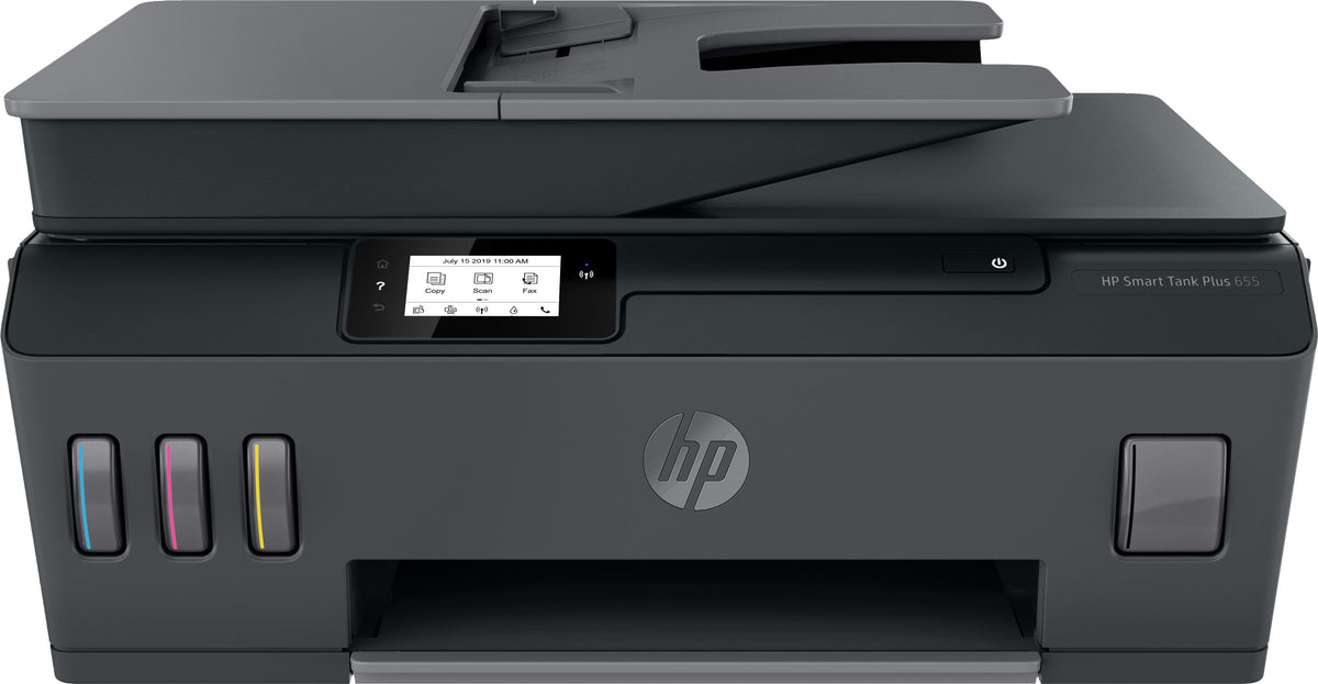 HP Smart Tank Plus 655 Wireless All-in-One Farbe Drucker, Kopierer, Scanner, Thermal Inkjet, Farbdruck, 4800 x 1200 DPI, A4, Direktdruck, Schwarz