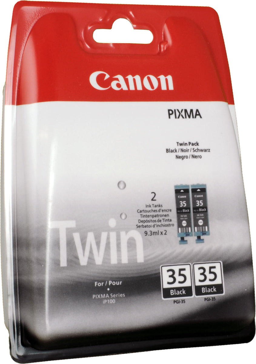 Canon PGI-35 BK Twin Pack, Schwarz, 2 Stück(e), 382 Seiten, Doppelpack
