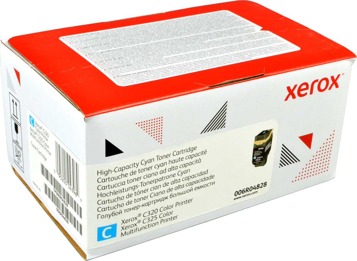 Xerox ® C320 Farbdrucker/C325 Farb-Multifunktionsdrucker Hohe Kapazität-Tonermodul Cyan (5500 Seiten) - 006R04828, 0 Seiten, 5500 Seiten, Cyan, 1 Stück(e)