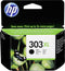 HP 303XL Schwarz Original Druckerpatrone mit hoher Reichweite, Hoch, Schwarz, Tinte auf Pigmentbasis, 12 ml, 1 Stück(e), 600 Seiten