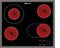 Bauknecht CTAR 7642 IN, Schwarz, Integriert, 56 cm, Zonen-Induktionskochfeld, Glaskeramik, 4 Zone(n)