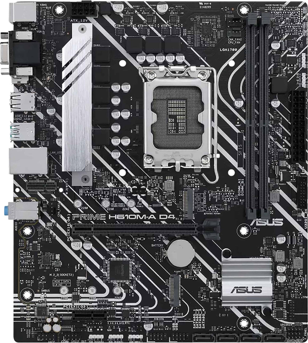 Asus 90Mb19P0-M0Eayc Prime H610M-A D4-Csm//Lga1700,H610,Usb3.2 Gen 2,Dual M.2,Mb
