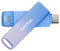 SanDisk Creator Phone Drive, 128 GB, USB Type-C / Lightning, 3.2 Gen 1 (3.1 Gen 1), 90 MB/s, Ohne Deckel, Blau, Lila