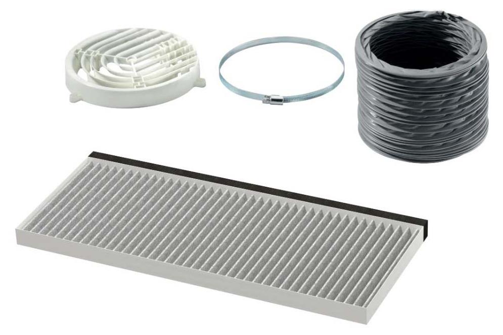 Neff Z51ITI2X4, Filter für Dunstabzugshaube, Grau, Weiß, Neff, 300 g, 220 mm, 535 mm