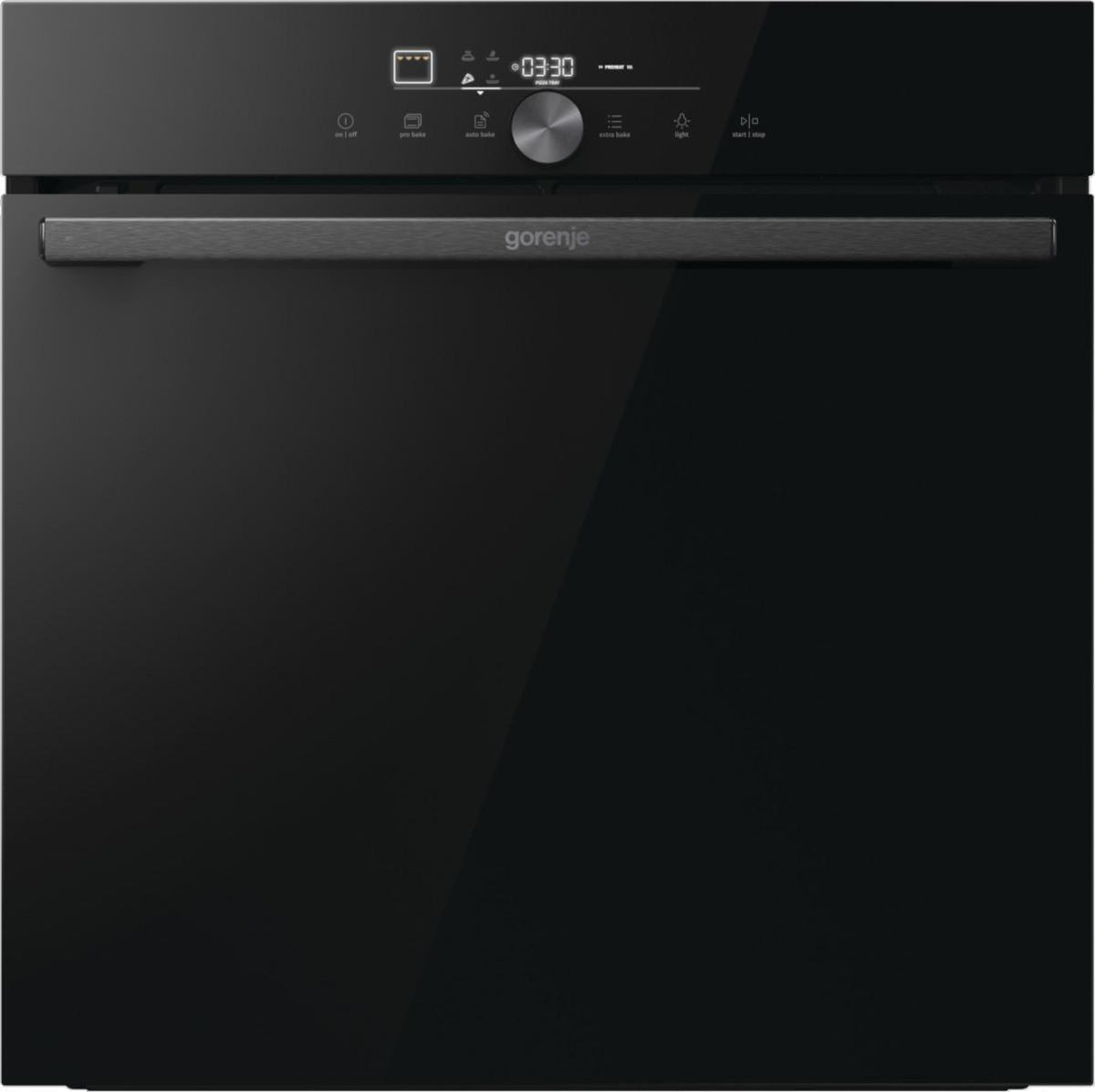 Gorenje GO66E PIZZA350C Einbau-Backofen, Groß, Elektrischer Ofen, 77 l, 3500 W, 77 l, Multitech