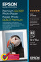Epson Premium Glossy Photo Paper - 10x15cm - 40 Blätter, Premium-Glanz, 255 g/m², 10x15 cm, Weiß, Prospekt, Kalender, Cards and gift wraps, Daily use, Masks and party, Office printing, Photo..., 40 Blätter
