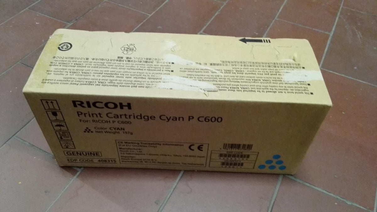 Ricoh 408315 Tonerkartusche Cyan 12.000 Seiten für Ricoh P C600