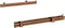 Bosch HEZ638070, Teleskopische Führung, Bosch, Edelstahl, Backofen, Braun, 480 mm