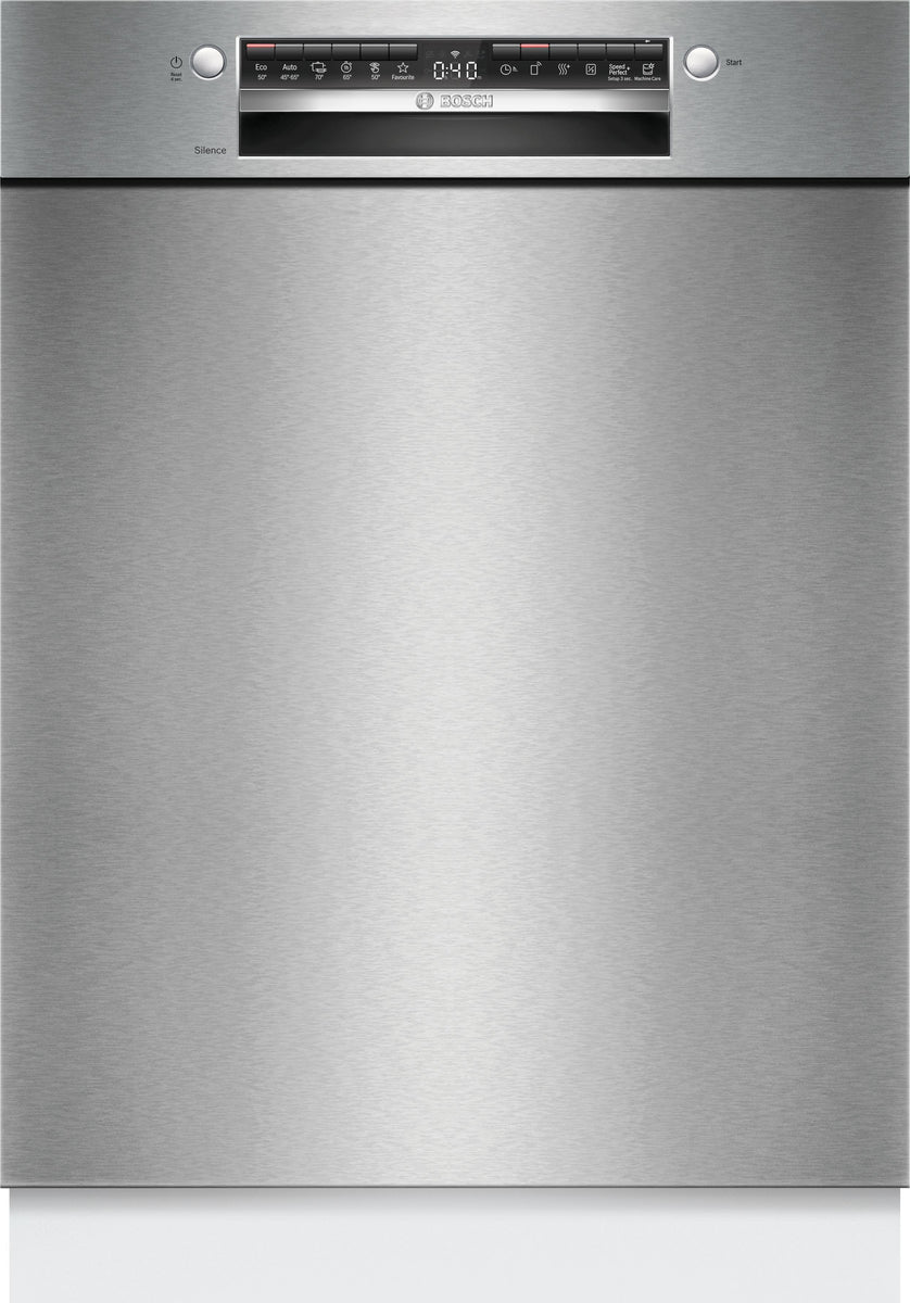 Bosch Serie 4 SMU4HTS00E, Unterbau, Standardgröße (60 cm), Edelstahl, Edelstahl, Tasten, Berührung, 1,75 m