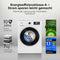 Bomann® Waschmaschine 7kg | Invertermotor - effizient, leise & langlebig | max. 1400 U/min | LED-Display | 15 Programme | WA 7175.1 weiß