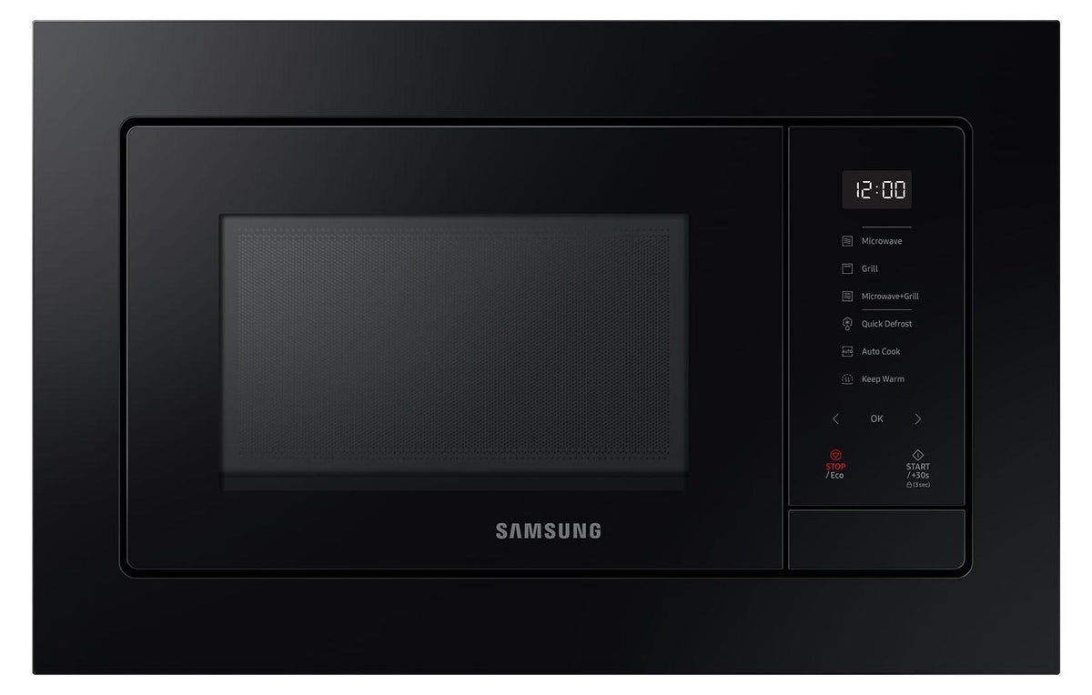 Samsung MG23A7318CK, Integriert, Grill-Mikrowelle, 23 l, 1300 W, Eingebautes Display, LED