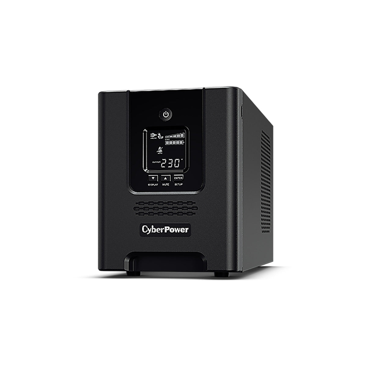 CyberPower PR3000ELCDSXL Line-Interactive USV 3000VA/2700W Tower, Reine Sinuswelle, AVR, LCD, Ausgang (8) IEC, RS232, USB (HID), EPO, Expansion Port für opt. Netzwerkkomunikation, Anschluss f. opt. Batterieerweiterung, Line-Interaktiv, 3 kVA, 2700 W,…