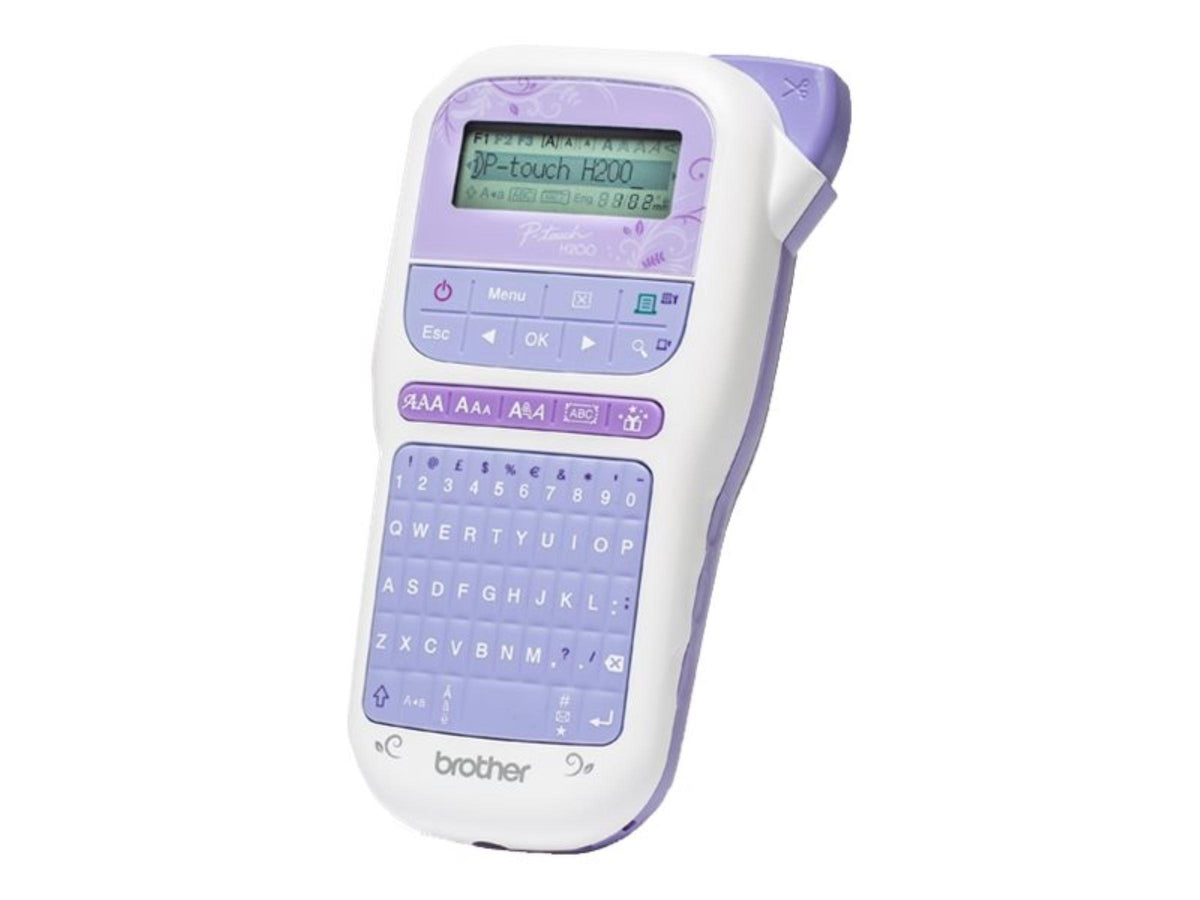Brother PTH200YP1, QWERTY, TZe, Wärmeübertragung, 180 x 180 DPI, Blau, Weiß