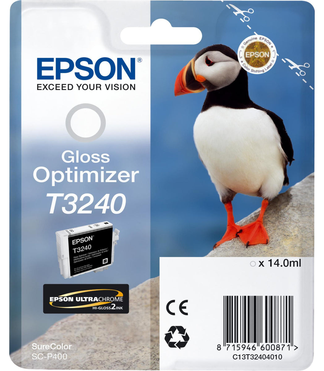 Epson SureColor T3240 Gloss Optimizer, Standardertrag, Glanzverstärker, Tinte auf Pigmentbasis, 14 ml, 1 Stück(e), Einzelpackung