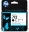 HP 712 Schwarz DesignJet Druckerpatrone, 80 ml, Hohe (XL-) Ausbeute, Schwarz, Tinte auf Pigmentbasis, 80 ml, 1 Stück(e), Einzelpackung