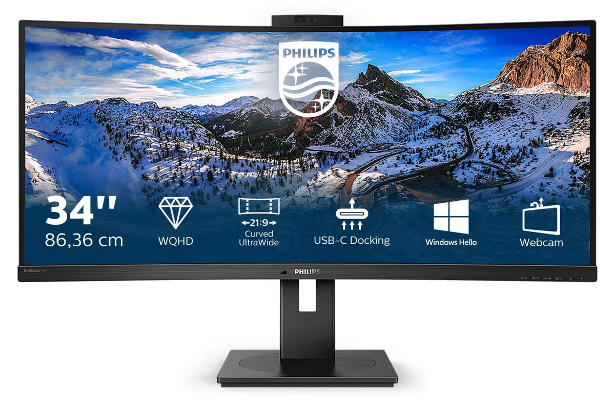 Philips P-line 346P1CRH - LED-Monitor - gebogen - 86 cm (34