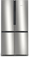 Siemens iQ300 KF96NVPEA, Freistehend, French door, Silber, Tür-zu-Tür, 605 l, SN-T