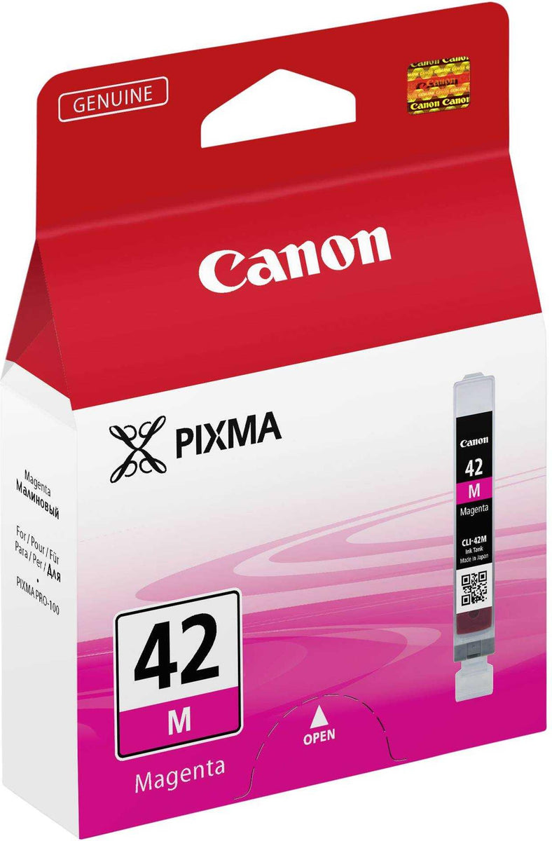Canon CLI-42M Tinte Magenta, Standardertrag, Foto magenta, Tinte auf Farbstoffbasis, 1 Stück(e), 416 Seiten