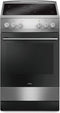 Amica SHC 11595 E, Freistehender Herd, Edelstahl, Drehregler, Vorderseite, Keramik, 4 Zone(n)