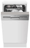 Amica EGSP 560 911 E, Halb integriert, Single (45 cm breit), Weiß, Silber, Tasten, LED