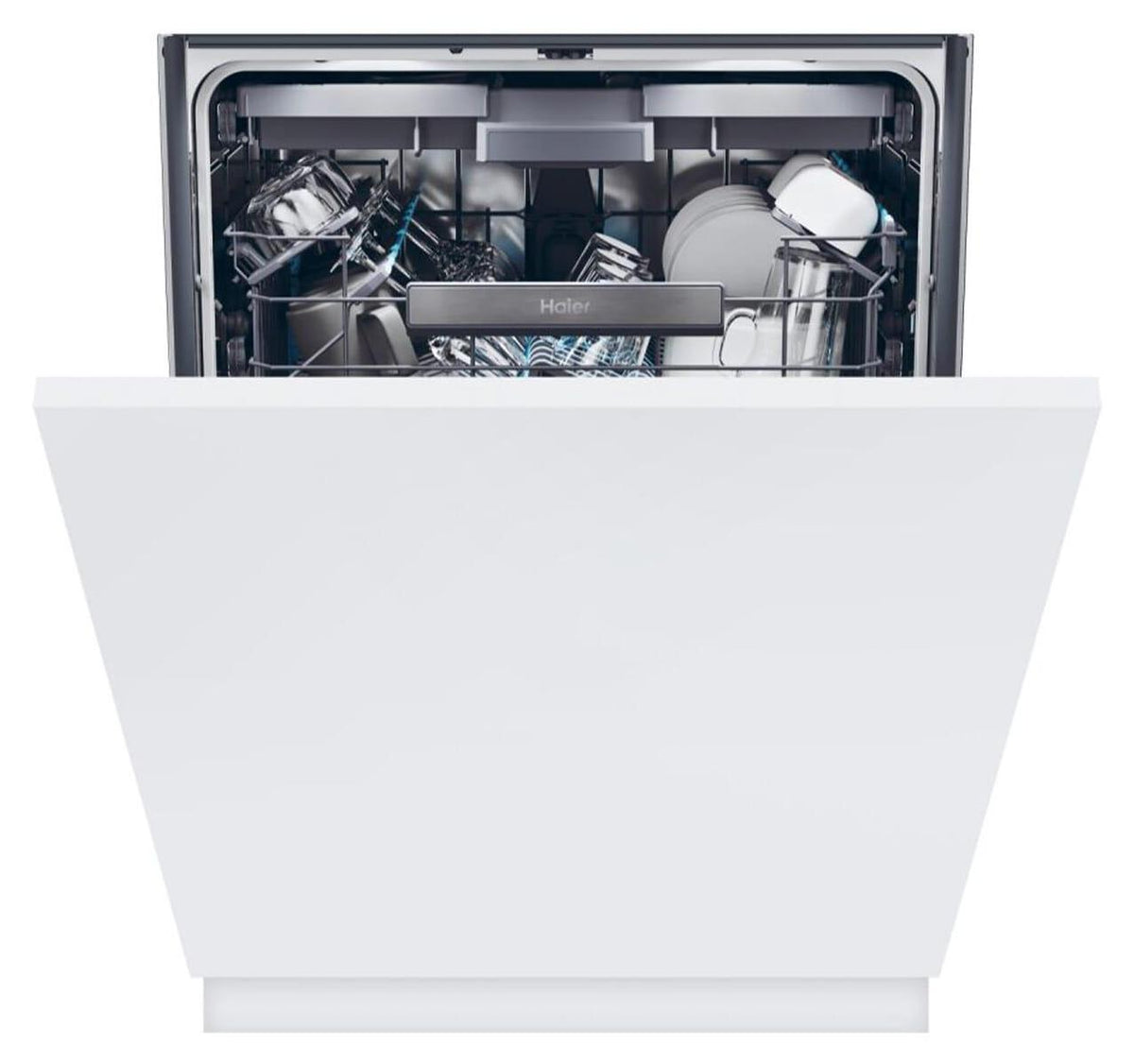 Haier Washlens Plus XI 6B0S3FSB-84, Voll integriert, Standardgröße (60 cm), Schwarz, 6 Ziffern, 16 Maßgedecke, B