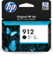 HP 912 Schwarz Original Druckerpatrone, Standardertrag, Schwarz, Tinte auf Pigmentbasis, 6,5 ml, 1 Stück(e), 250 Seiten