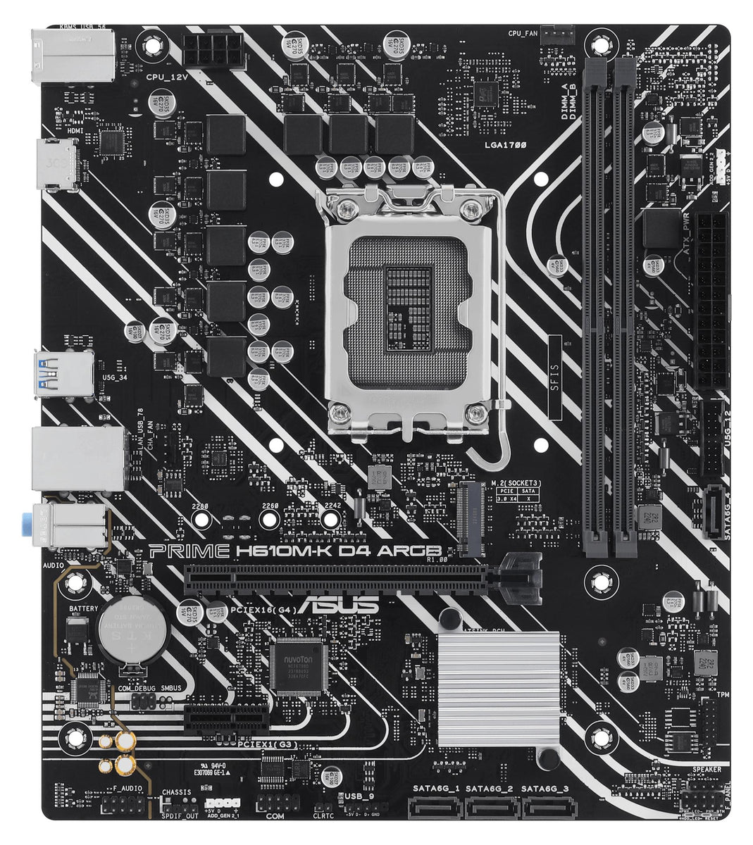 Asus 90Mb1Hn0-M0Eay0 Prime H610M-K D4 Argb//Lga1700,H610,Hdmi,M.2,Aura,Mb