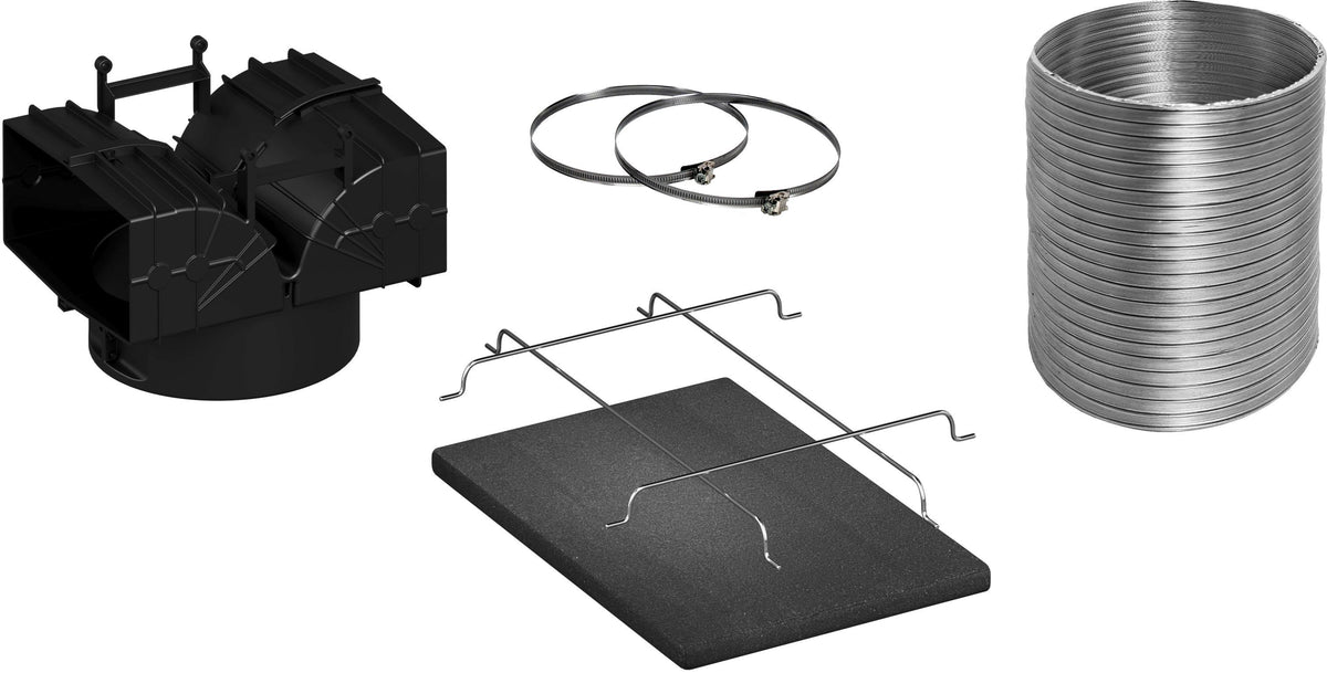 Siemens LZ11GKU13, Recycling-Set für Dunstabzugshaube, Schwarz, Silber, Siemens, 600 g, 263 mm, 314 mm