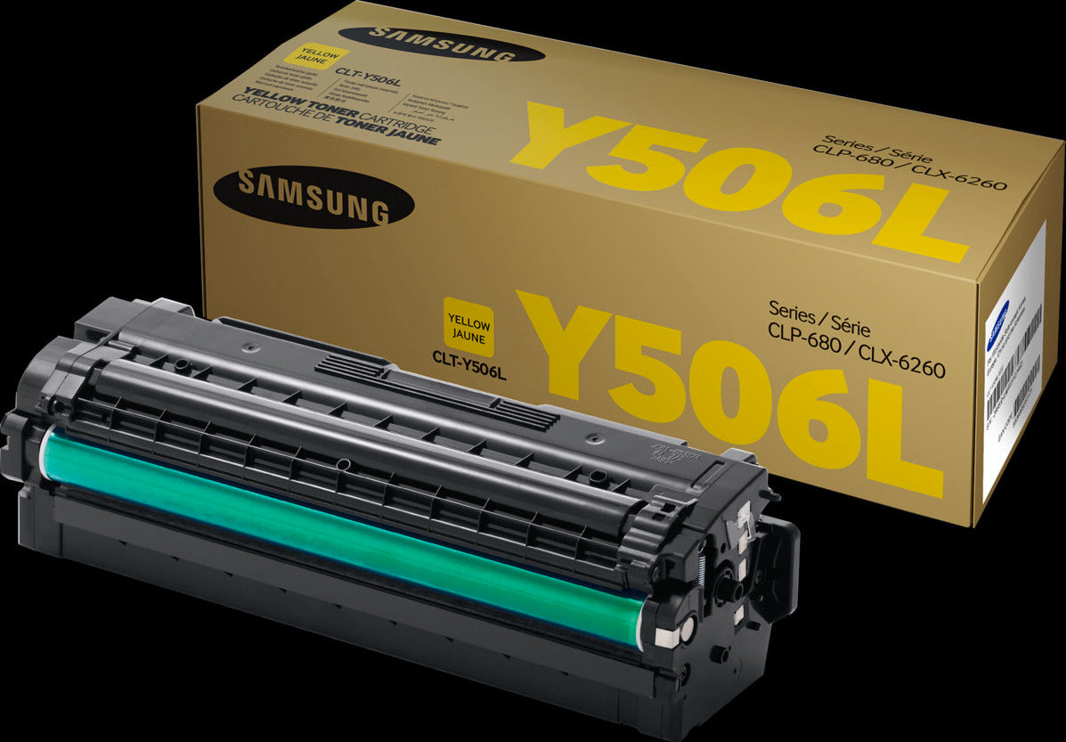 Samsung CLT-Y506L Gelb Original Tonerkartusche mit hoher Reichweite, 3500 Seiten, Gelb, 1 Stück(e)