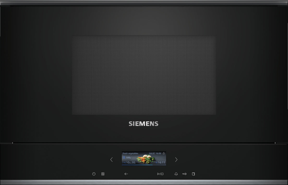 Siemens iQ700 BE732R1B1, Integriert, Kombi-Mikrowelle, 21 l, 900 W, Eingebautes Display, TFT