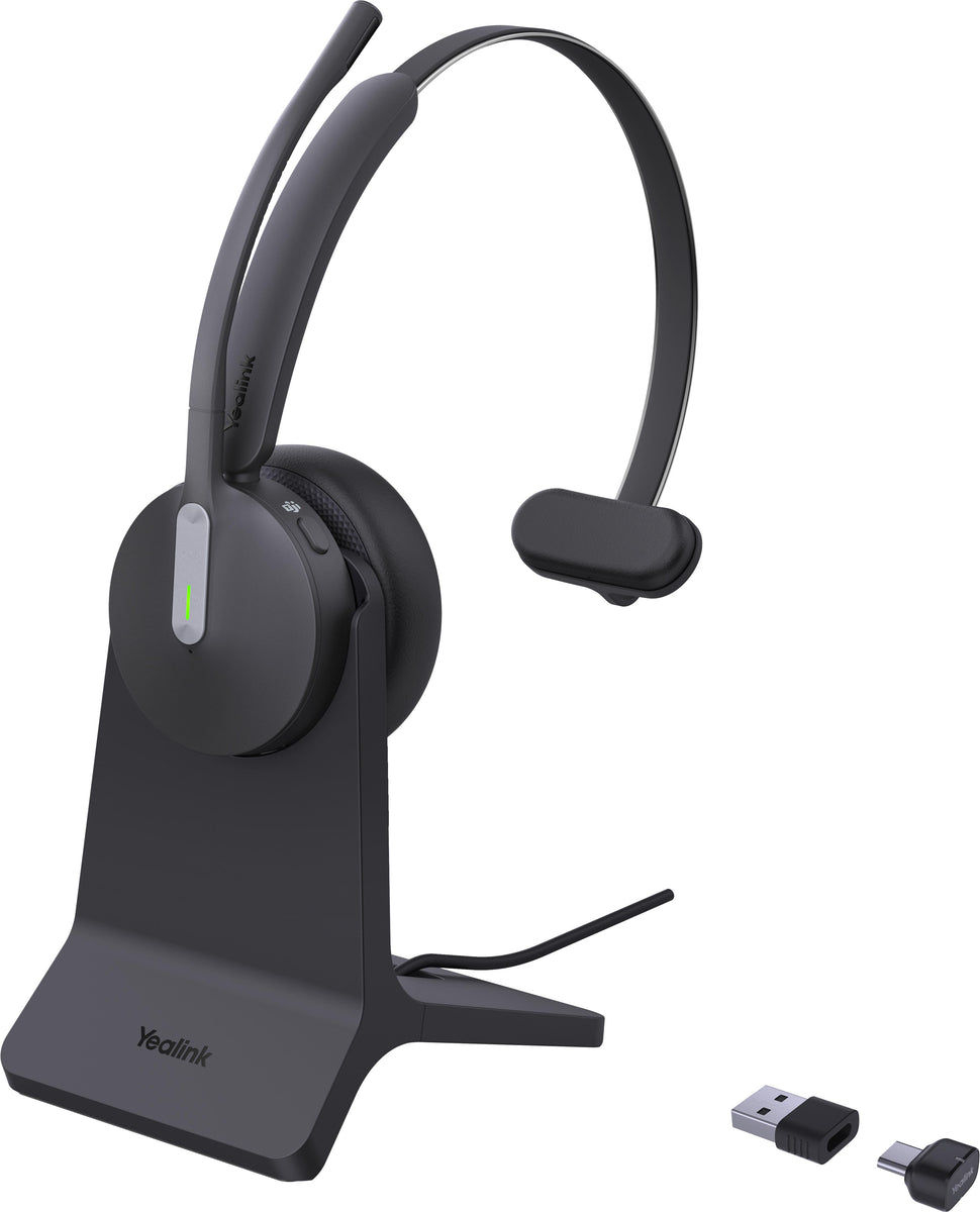 Yealink BH70 Mono mit Standfuß Teams USB-C/A Headset, Kabellos, 20 - 20000 Hz, Büro/Callcenter, 91 g, Kopfhörer, Schwarz