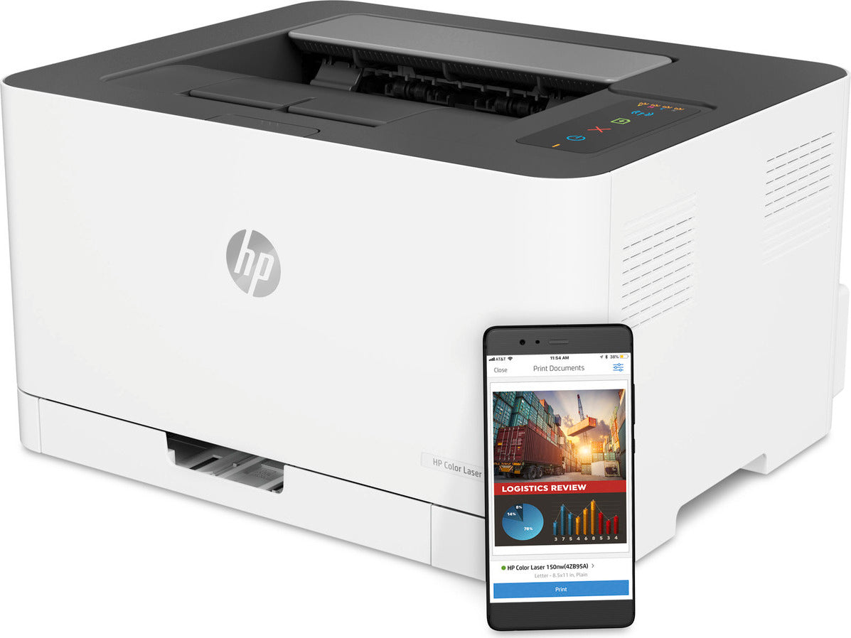 HP Color Laser 150nw, Laser, Farbe, 600 x 600 DPI, A4, 18 Seiten pro Minute, Doppelseitiger Druck